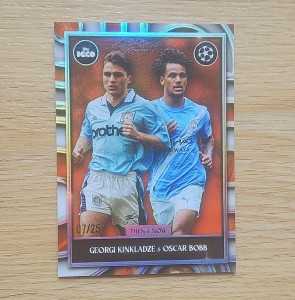 Topps Topps Deco Then & Now Kinkladze & Bobb Manchester City UCL 07/25 for sale on Ebay