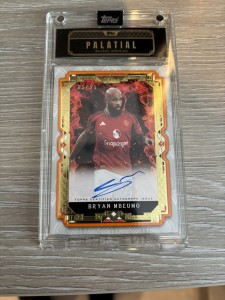 Topps Palatial 2025/26 Bryan Mbeumo Manchester United Auto On Card /25 for sale on Ebay