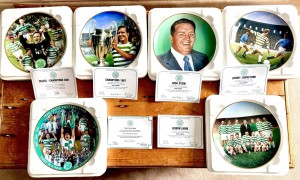 VERY RARE Collection of 6 Celtic FC Commemorative Danbury Mint Plates Boxed COA for sale on Ebay