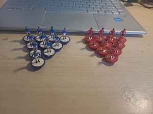 Subbuteo Lw Teams 643 Everton & 663 Liverpool 1988 for sale on Ebay