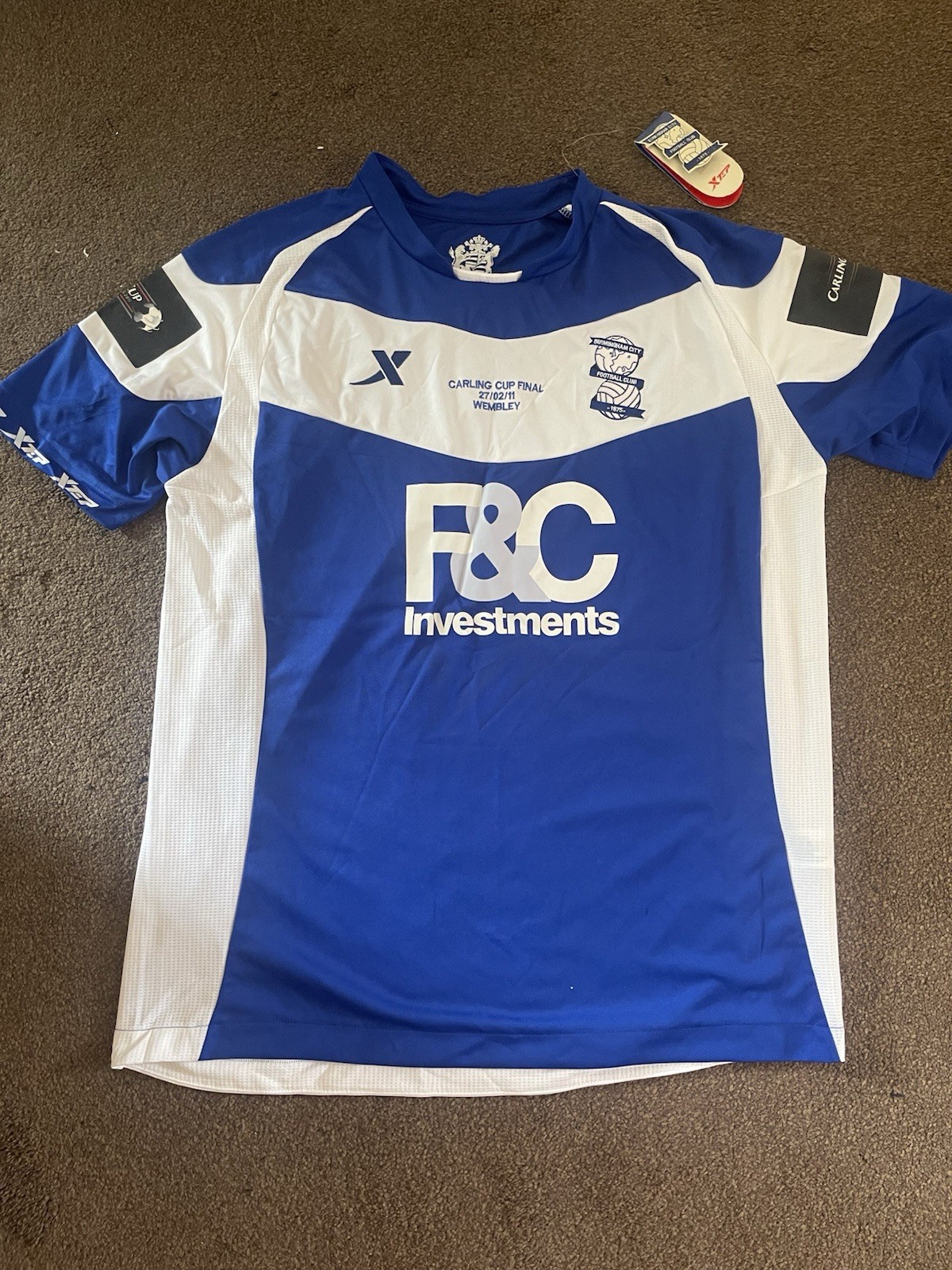 Birmingham City 2011 Carling Cup Final Wembley Shirt XL Xtep BNWT Rare for sale on Ebay
