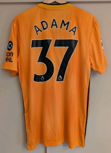Wolves Home Shirt 2019/20 Adidas Adama Traore #37 Medium M Football Jersey EPL for sale on Ebay