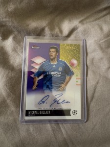 Michael Ballack Chelsea Bayern Germany Legend Auto Topps UCC Finest /75 for sale on Ebay