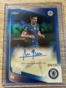 2025/26 Topps Chrome Marc Guiu Blue Auto /150 Chelsea Autograph for sale on Ebay