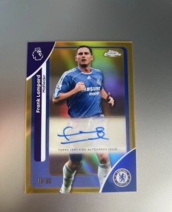 Topps Chrome Premier League Frank Lampard Auto Legend  Gold /50 Chelsea for sale on Ebay