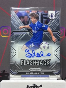 2021-22 panini prizm Gianfranco Zola flashback auto Chelsea for sale on Ebay