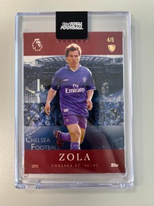 Gianfranco Zola 4/5 Legends Topps Total Football Chelsea FC Parma Napoli for sale on Ebay