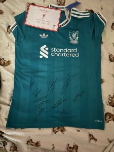 Liverpool Football Club, Team Hand Signed Shirt 2025-26 for sale on Ebay