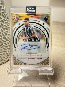 Topps Pristine Premier League Bruno Guimaraes Gold Auto /50 Newcastle United for sale on Ebay