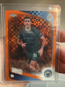 Rodri /25 Topps Chrome UCC 205-26 Manchester City FC for sale on Ebay