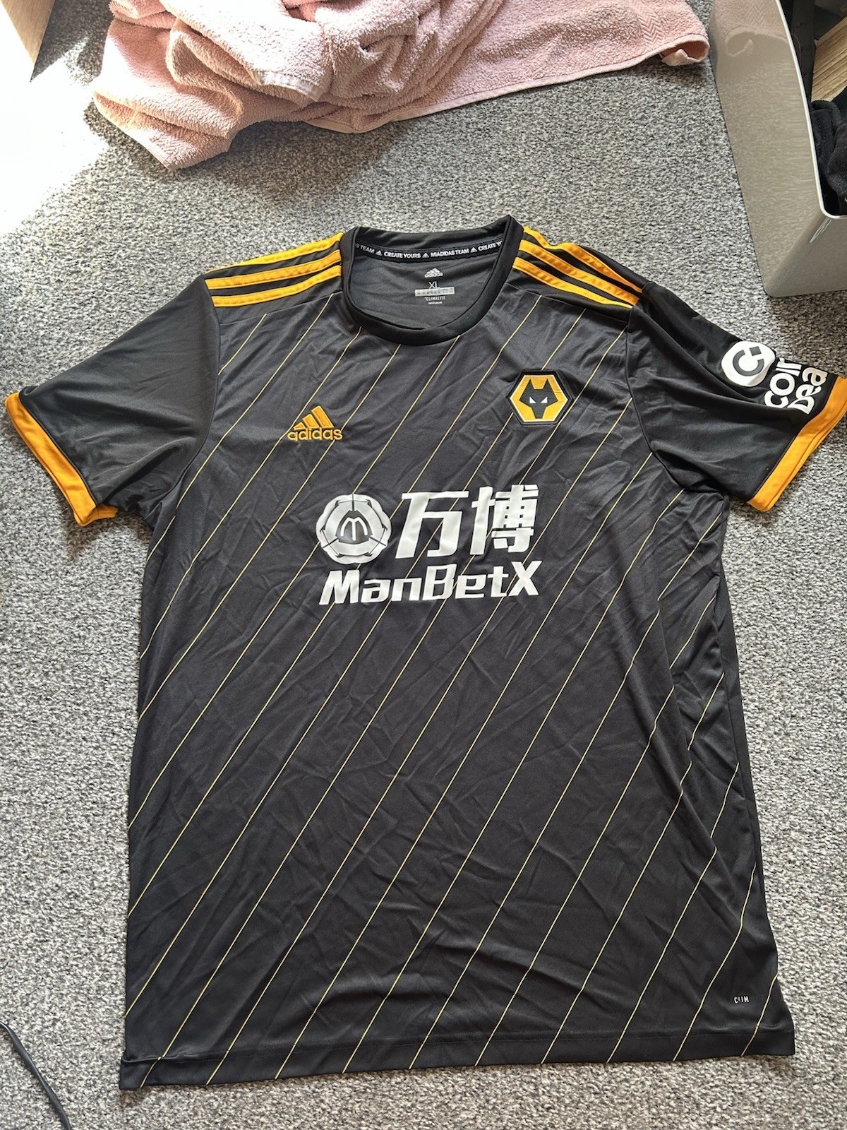 Wolves 19/20 Men's Away Shirt Size XL for sale on Ebay