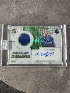 Wayne Rooney Auto Relic /10 Topps Prestine- Popular Demand. Manchester United. for sale on Ebay