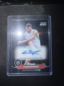 Bruno Fernandes Auto/10 Topps Stadium Club Chrome UCL 2023-24 Manchester United for sale on Ebay