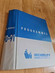 Official Wembley Binder 90-91 With 8 Wembley Matches Inside , England, Man U,etc for sale on Ebay