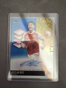 Declan Rice Auto /150 - Topps Finest UCC - Arsenal for sale on Ebay