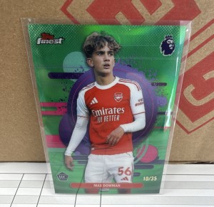 Topps Finest Premier League 2025/26 Max Dowman Arsenal #108 Green 10/35 RC for sale on Ebay