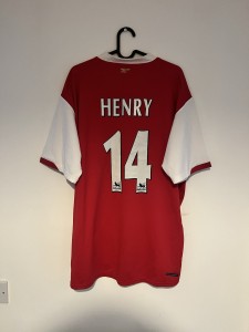 Arsenal 2006-2008 Home Football Shirt, HENRY 14, XL for sale on Ebay