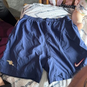 Genuine Vintage Nike Arsenal MEDIUM 97/98/99 Navy Blue Away Shorts 1997 1999  for sale on Ebay