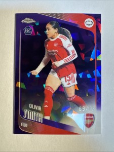 Topps Chrome Sapphire Olivia Smith 16 Numbered 69/75 Arsenal London for sale on Ebay