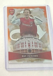Topps 2026 Topps Chrome Ray Parlour Arsenal HH-8 Insert Serial Numbered 08/25 for sale on Ebay