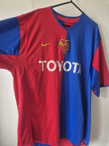 Vintage 2002–2004 FC Basel Home Shirt | Nike Toyota Half & Half Kit for sale on Ebay