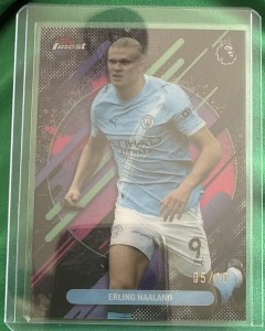Erling Haaland Topps Finest  5/10 Manchester City for sale on Ebay