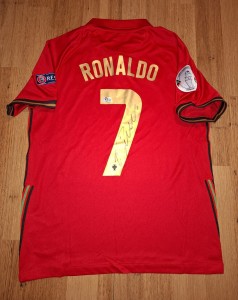 Cristiano Ronaldo Portugal Hand Signed Beckett  Witnessed #7 Jersey for sale on Ebay