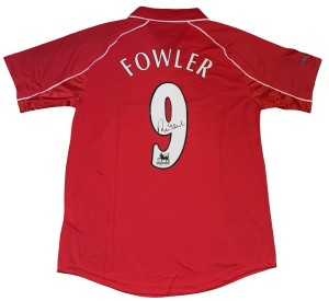 Robbie Fowler Signed 2001 Home Shirt With PHOTO PROOF for sale on Ebay