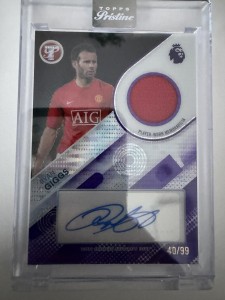 Topps Pristine Ryan Giggs Legend Auto Relic Manchester United /99 Numbered for sale on Ebay