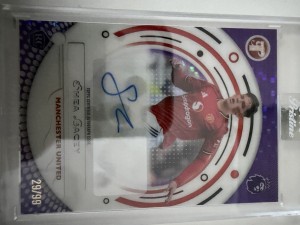 Topps Pristine Shea Lacey Manchester United Autograph /99 Numbered Rookie RC for sale on Ebay