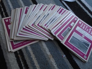 WEST HAM UNITED HOMES 1958-9 TO 1965-6 X 74 ISSUES LISTED BY SEASONS  + DOUBLES for sale on Ebay