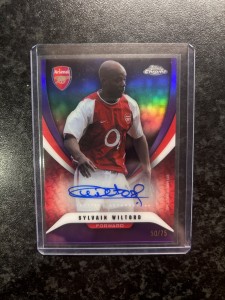 Sylvain Wiltord /75 Auto - Topps Chrome Arsenal for sale on Ebay