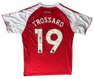 LEANDRO TROSSARD Rare Hand Signed PL WINNER 2025/26 Arsenal Football Jersey COA for sale on Ebay