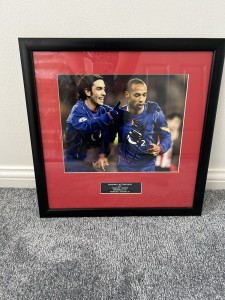 Arsenal Thierry Henry Genuine Signed Framed Photo With COA for sale on Ebay