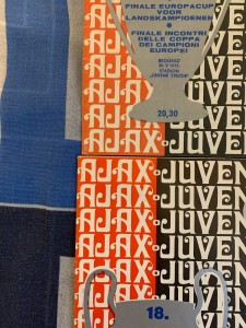 1973 European Cup Final Ajax V Juventus ( Original Next To Reprint ) See Notes for sale on Ebay