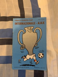 1972 European Cup Final Inter Milan v Ajax for sale on Ebay