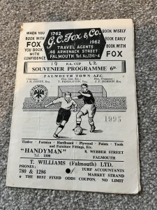 Falmouth V Oxford Utd. Fa Cup 1962 Football Programme for sale on Ebay