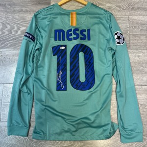 Lionel messi Hand Signed Barcelona Jersey Shirt Beckett Witnessed for sale on Ebay