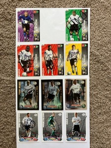 11 Hand signed trade cards of Derby County footballers. for sale on Ebay