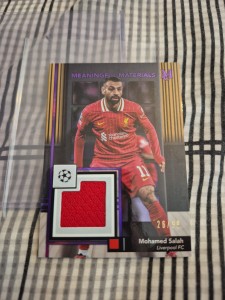 Mohamed Salah Liverpool Patch Numbered 26/99 Topps Champions League 2025 for sale on Ebay