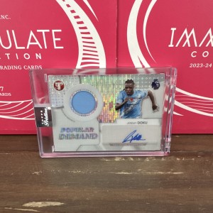 Topps Pristine 2026 Man City Jeremy Doku Match Worn Relic Auto Liverpool 9/11/25 for sale on Ebay