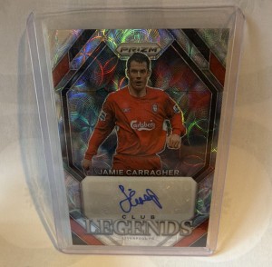 Panini Prizm Premier League Jamie Carragher Liverpool Club Legends Auto CL-JC for sale on Ebay