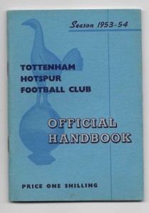 TOTTENHAM HOTSPUR FC - Official Handbook 1953-1954 for sale on Ebay