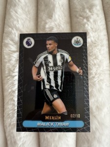 Topps Merlin Premier League Malick Thiaw /10 Newcastle United for sale on Ebay