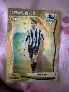 Topps Decades Rob Lee Superfractor 1/1 1 of 1 Newcastle United Premier League for sale on Ebay