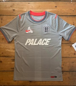 Nike x England x Palace Pre Match Top Pewter Grey Size Large for sale on Ebay