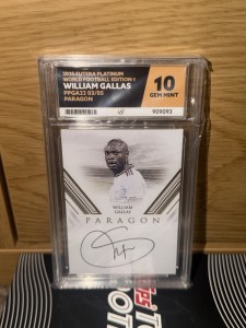 Futera Platinum William Gallas On Card Auto /5 Arsena Chelsea legend Gem Mint 10 for sale on Ebay