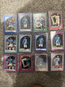 Topps Manchester City Team Sett 2025 Numbered Bundle X12 Cards for sale on Ebay