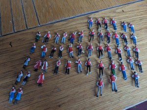Arsenal Standing Football Fan  For Subbuteo Zeugo Stands for sale on Ebay
