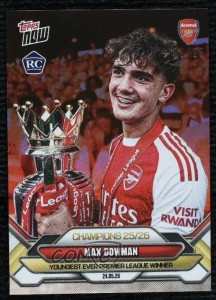 Max Dowman Topps Now /25 ‘Youngest Ever Premier League Winner’ Arsenal 2025/26 for sale on Ebay
